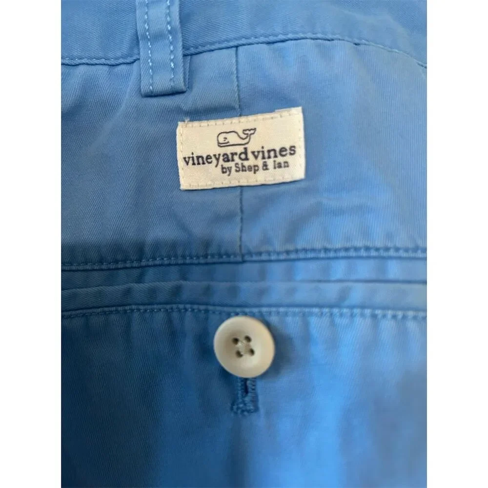 Vineyard Vines Men's Chino Club Shorts Blue Size 38 Casual